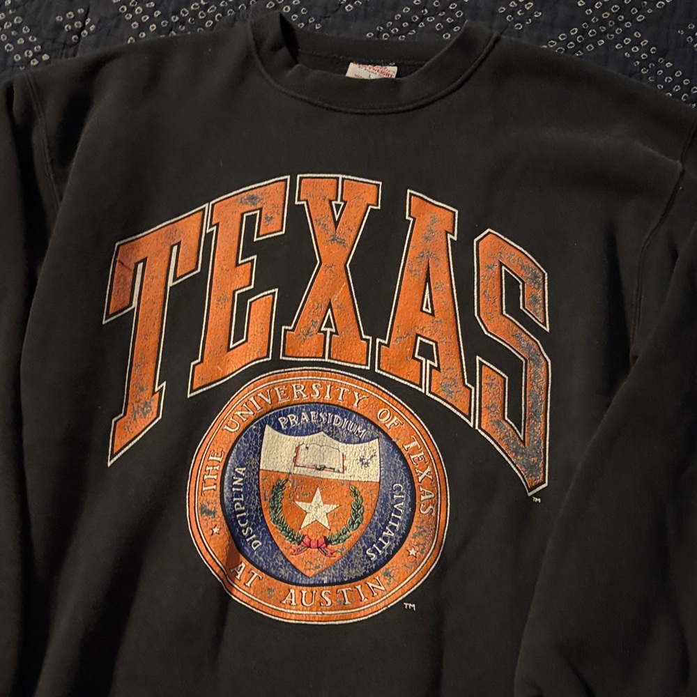 Vintage University of Texas Black Crewneck